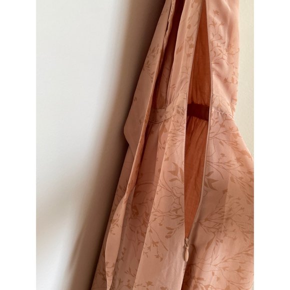 TJD Floral Flowy Goddess Halter Maxi Dress - Picture 7 of 8